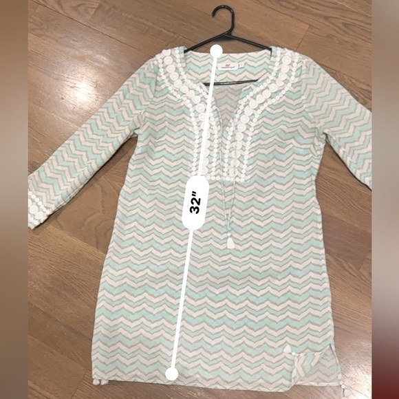 Vineyard Vines Women's Tunic Swim Cover up size Small S bohemian nautical - Picture 6 of 7